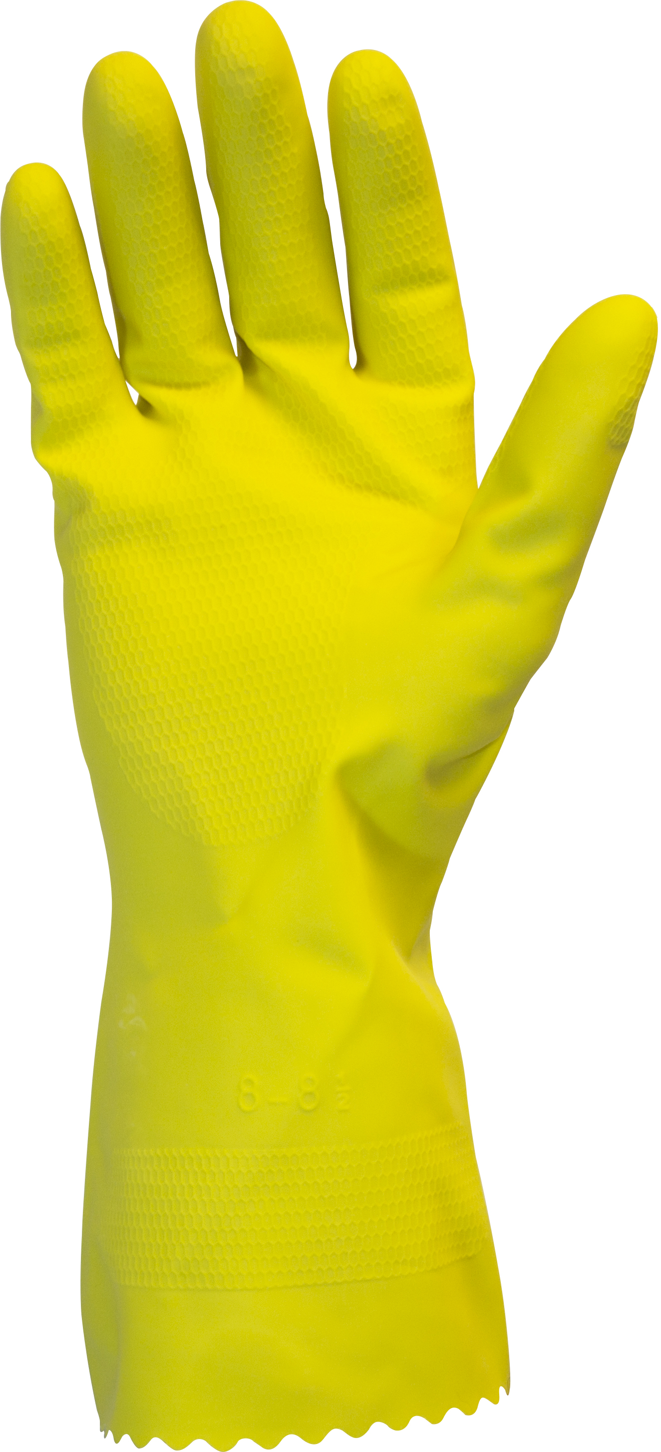 18 MIL, Yellow Flock Lined Latex Medium (10 dozen per case)